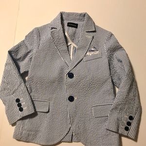 MONNALISA,BOYS ,STRIPED JACKET.